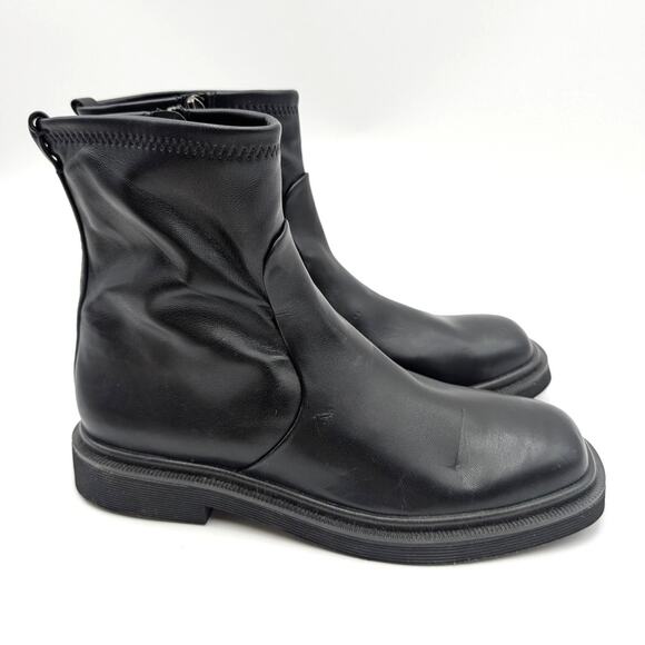 Franco Sarto Astina Ankle Chelsea Boots Women's Side Zip Black Size US8M EU38.5 - Picture 3 of 16